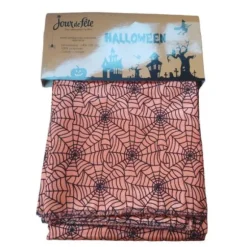 Nappe avec toiles d'araignées - Orange