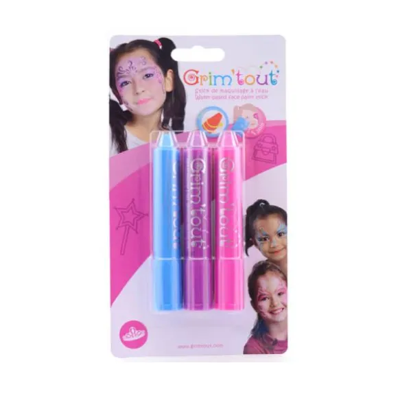 Pack de 3 sticks de maquillage Princesse Grim'Tout