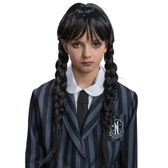 Perruque de Mercredi ® Addams pour enfant