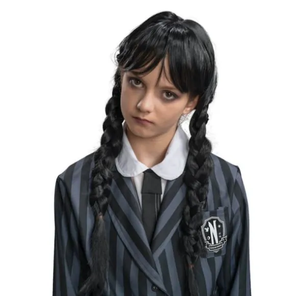Perruque de Mercredi ® Addams pour enfant