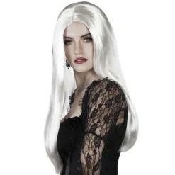 Perruque Longs Cheveux Blancs