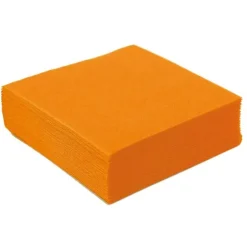50 Petites Serviettes Microgaufrées - Orange