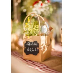 6 Petits sacs rétro - Kraft