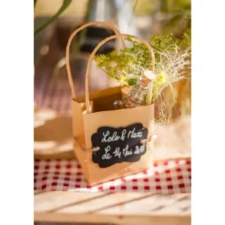 6 Petits sacs rétro - Kraft