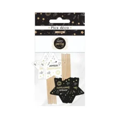 12 pics de décoration "Joyeux Anniversaire" - Collection Happy Party