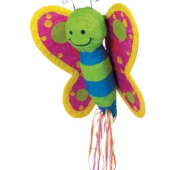 Pinata Papillon avec Ruban Multicolore