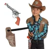 Pistolet de Cow-Boy avec cartouchière pour enfant - 23 cm