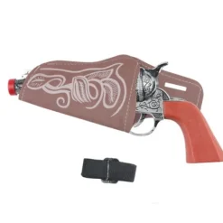 Pistolet de Cow-Boy avec cartouchière pour enfant - 20 cm
