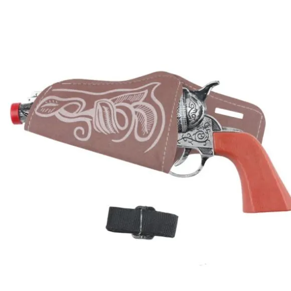 Pistolet de Cow-Boy avec cartouchière pour enfant - 20 cm