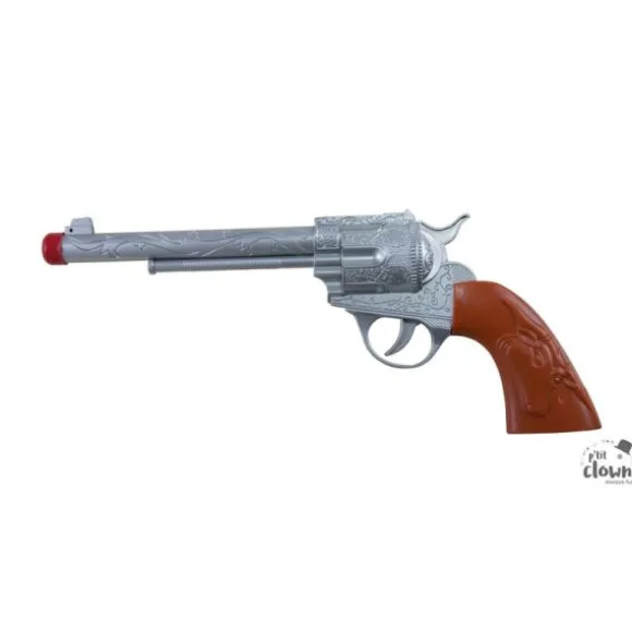 Pistolet de cow-boy en plastique - 28 cm