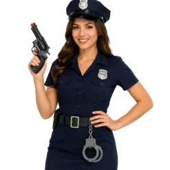 Pistolet de Policier avec menottes - 23 cm