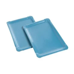 5 plateaux rectangulaires en carton - 24 x 33 cm - Couleur au choix