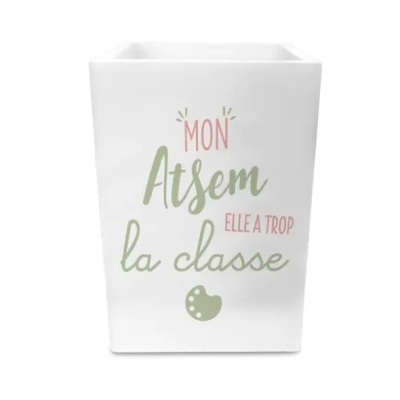 Pot à crayons - Mon Atsem elle a trop la classe