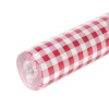 Rouleau de Nappe Damassé - Vichy Rouge - 25 Mètres