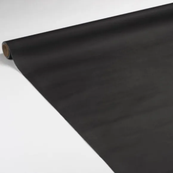 Rouleau de Nappe en Voie Sèche Intissé Noir 25 m