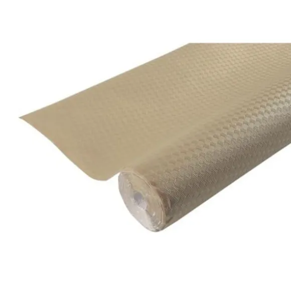 Rouleau de nappe métallisé en papier gaufré - 120 cm x 6 m - Couleur au choix
