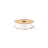 Ruban en Satin " Communion " - Blanc et Or