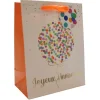 Sac cadeau en papier - Joyeux Anniversaire avec ballon à confettis - Taille S