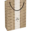 Sac cadeau en papier kraft - Happy Birthday