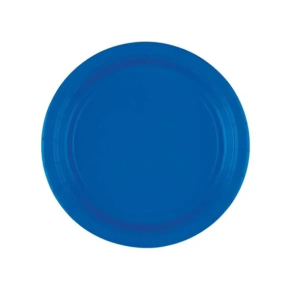 Sachet de 8 assiettes Bleu Roi - 17,8 cm
