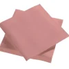 Sachet de 50 Serviettes en voie sèche - 40 x 40 cm - Rose Pétale