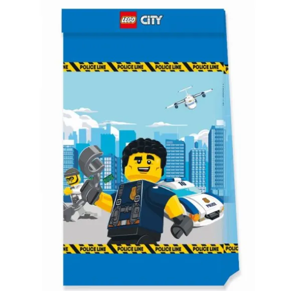 4 Sacs Cadeaux en papier FSC® - Lego City™