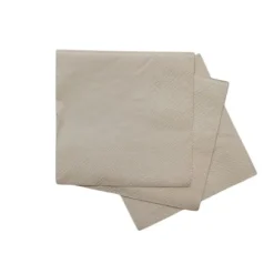 25 serviettes cocktail en papier - 21 x 21 cm - Couleur au choix