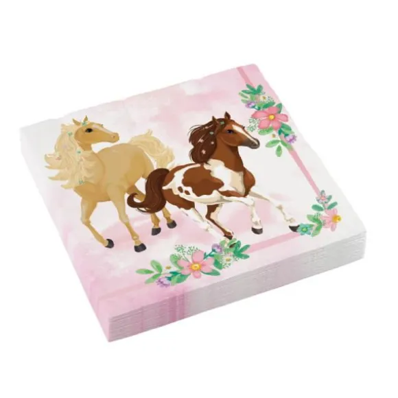 20 Serviettes - Collection Beaux Chevaux