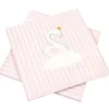 20 Serviettes en Papier - Baby Shower - Cygne Rose