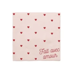 10 serviettes en papier - Saint-Valentin - Collection Chéri Chérie