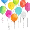 20 serviettes en papier - 33 x 33 cm - À la Carte "Balloon Party"