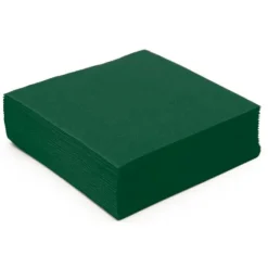 50 Serviettes Microgaufrées - Vert Sapin