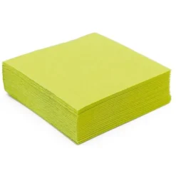 50 Serviettes Microgaufrées - Vert Amande