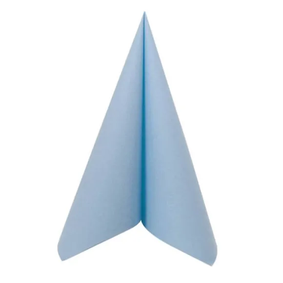 50 Serviettes Voie Sèche - Bleu ciel