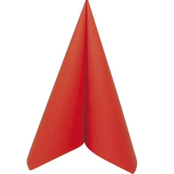 50 Serviettes Voie Sèche - Rouge