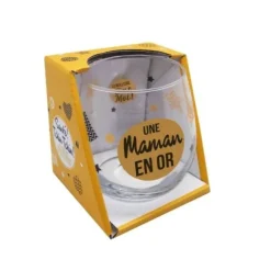 Verre cadeau avec message - Modèle au Choix