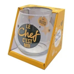 Verre cadeau avec message - Modèle au Choix