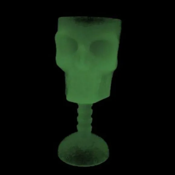 Verre à Pied Crâne - Phosphorescent