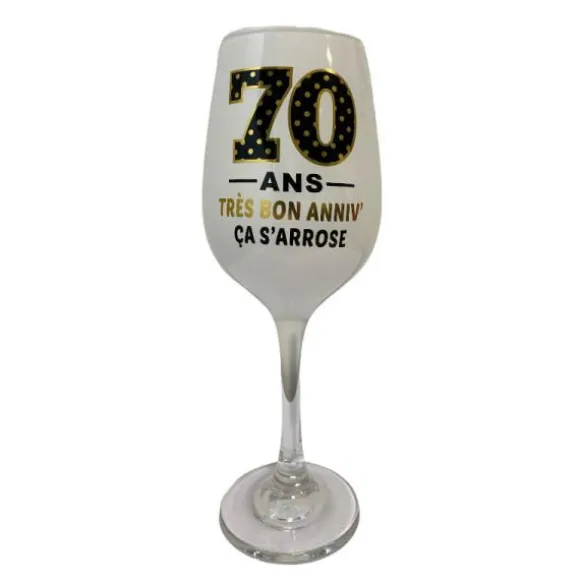 Verre à Vin Blanc - Anniversaire - Age au Choix